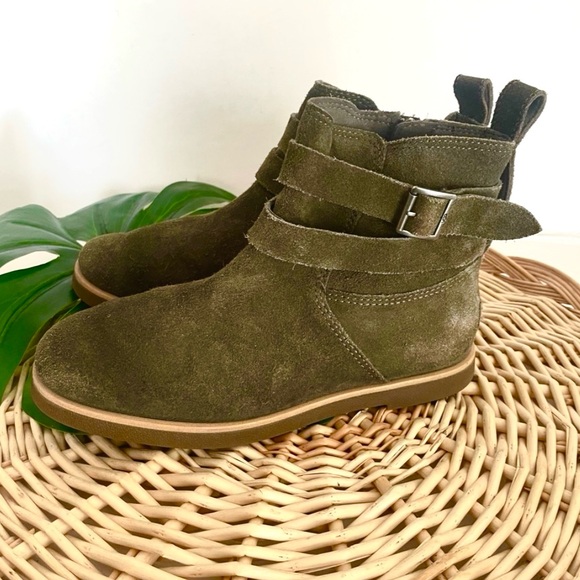 UGG Josefene women’s green suede double strap ankle boot buckle detailing size 6 - Picture 7 of 16